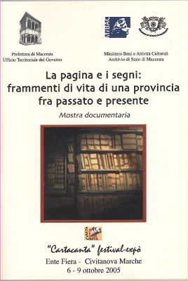 La pagina e i segni: frammenti di vita di una provincia tra passato e presente