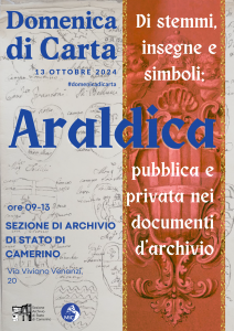 Mostra documentaria: “Di stemmi, insegne e simboli: l’araldica pubblica e privata nei documenti d’archivio”.